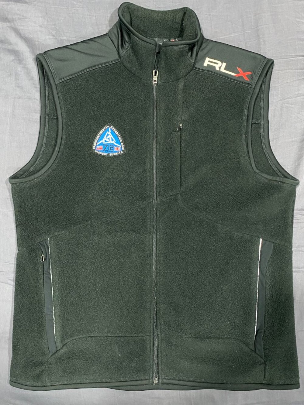 2012 Vintage RLX By Ralph Lauren "Transcontinental Expedition"Fleece vest Size L